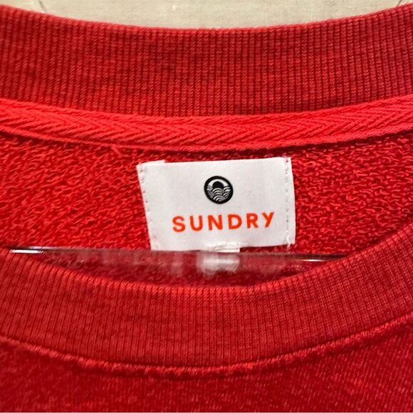 Sundry Striped Star Raglan Sweatshirt - Picture 7 of 11